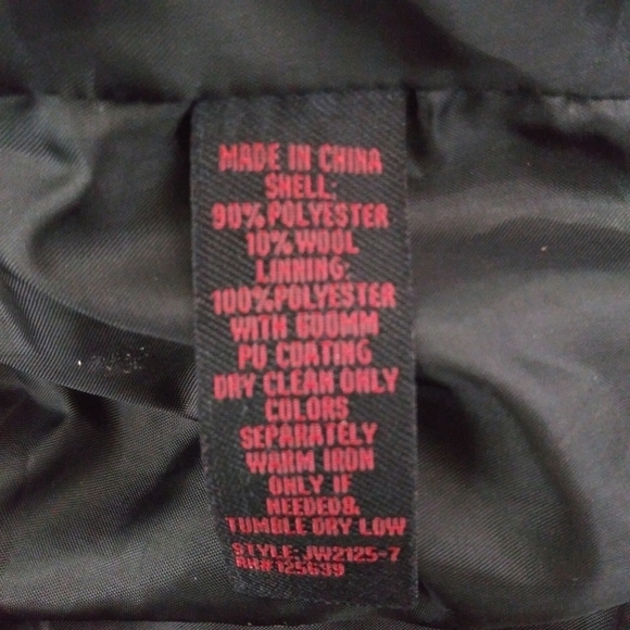 Yoki Collection Wool Blend Plaid Moto Bomber Jacket Size Large - Picture 11 of 13